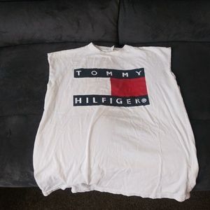 Vintage tommy Hilfiger cut off sleeves